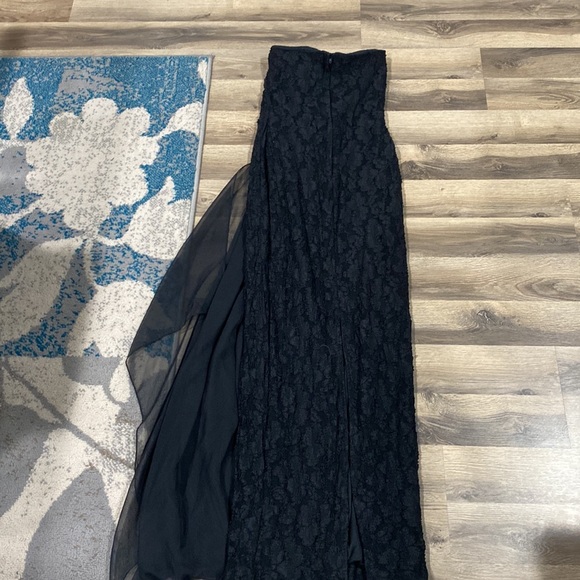 🕷️ Vintage Roberta High Neck Emo Goth Lace Beaded Prom Dress Gown With Sash 🕷️ - Picture 13 of 14